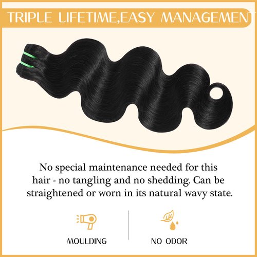 Syrenlore Raw Vietnamese Bundles Human Hair 22 Inch Body Wave Sew In Thick Bundles Unprocessed Raw Vietnamese 100% Real Virgin Human Hair Bundles Bodywave Quick Weave Single Bundle for Black Women
