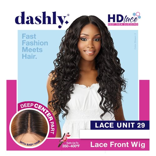 Sensationnel Dashly Lace Front Wig - Unit 29 Hand Tied Laceparting Ear to Ear Synthetic (T6/27613)