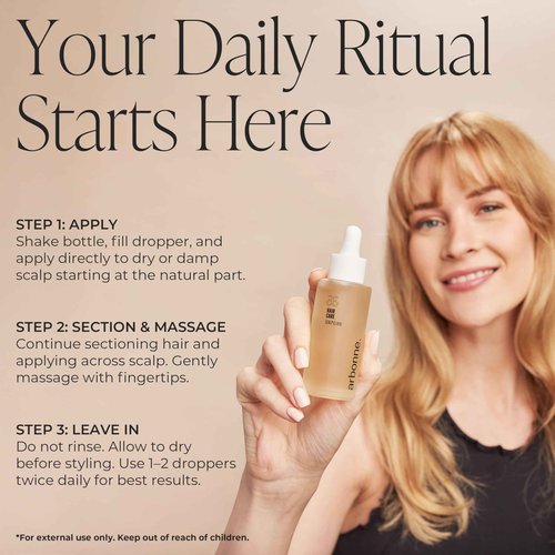 Arbonne HairCare Scalp Elixir – Lightweight Daily Hydrating Serum for supporting a healthy-looking scalp – Women's Haircare Products, Reduces Buildup, Promotes Healthier Scalp – 1.6 fl oz