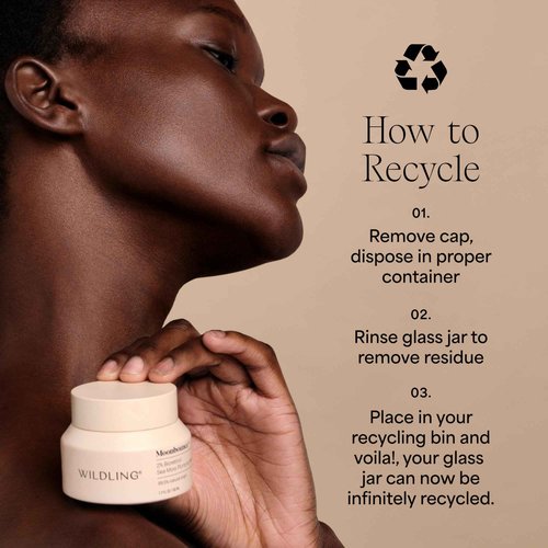 WILDLING Moonbounce 2% Bioretinol Plumping Moisturizer I Rock Samphire, Irish Sea Moss, Marshmallow Root, Moonstone I Hydrates, Boosts Elasticity, Firms I 99.5% Natural, Vegan, Cruelty Free (1.7fl oz)