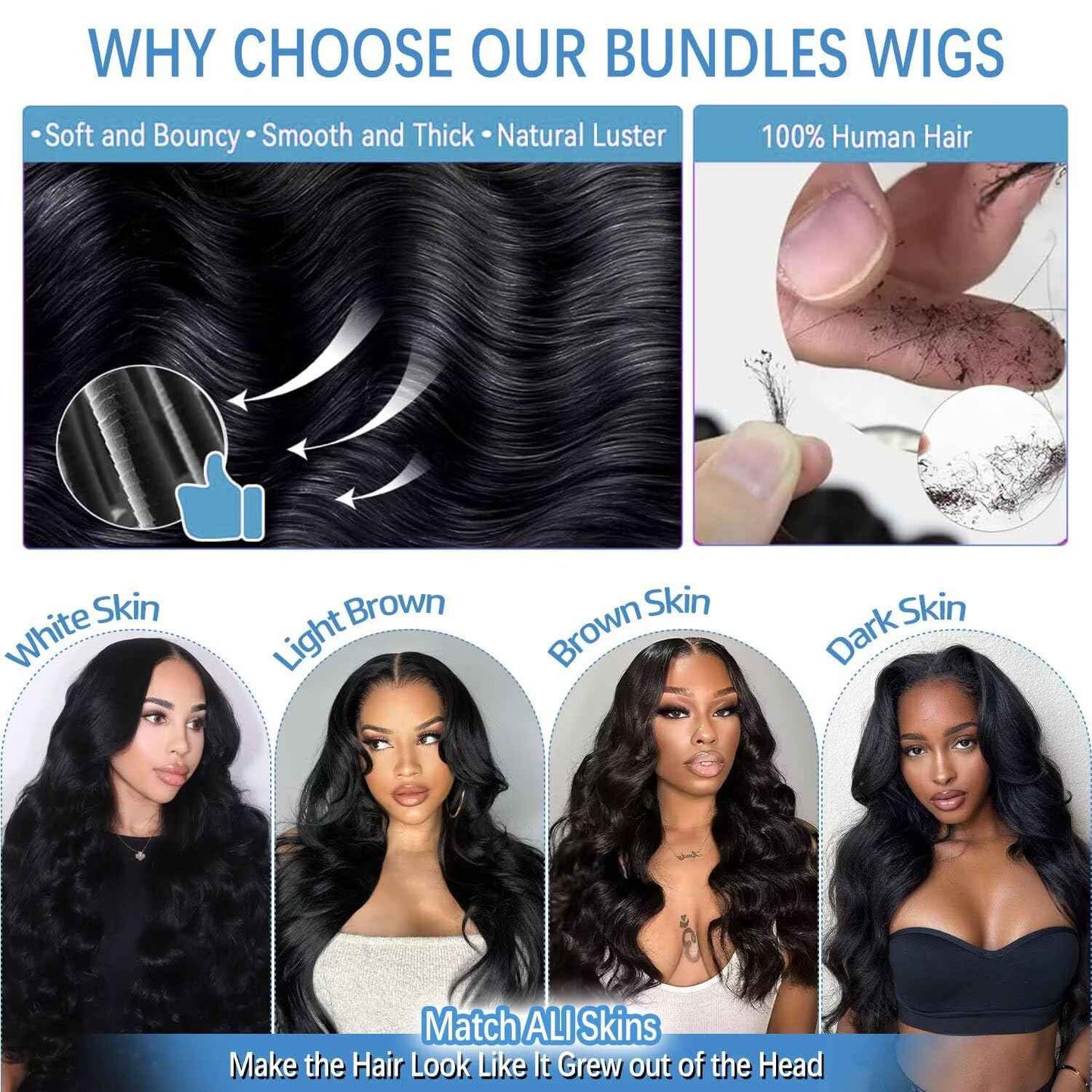 12A Human Hair Bundles 30 Inch Body Wave Bundles Human Hair 100% Unprocessed Brazilian Virgin Weave 1 Bundle for Women Natural Black Real Body Wavy Human Hair Extensions