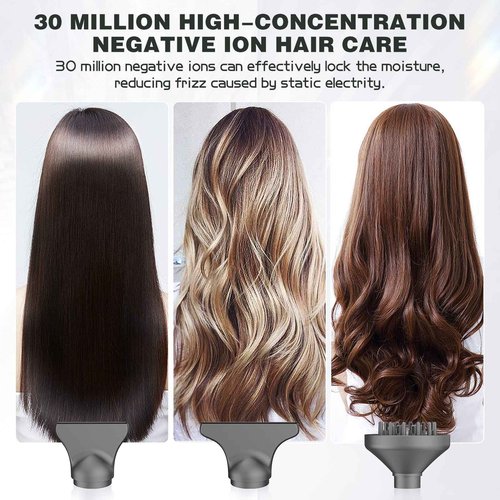 slopehill Professional Ionic Hair Dryer, High-Speed Blow Dryer with Brushless Motor for Salon Use, Lightweight Compact Hairdryer for Travel, Low Noise Quiet for Home, Ceramic Pink