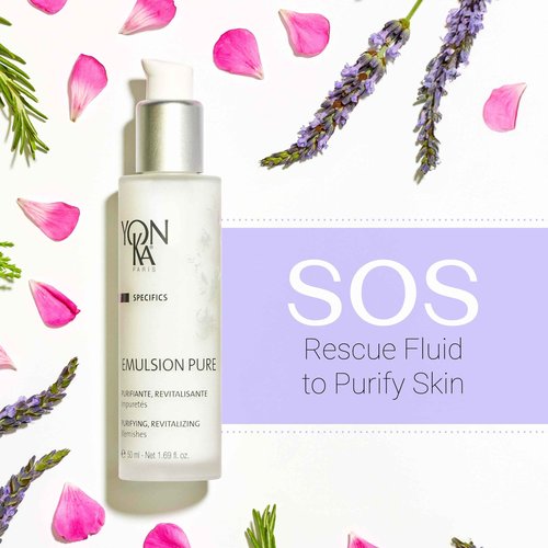 Yonka Specifics Emulsion Pure Purifiante & Regenerante, Purifying and Regenerating Emulsion (1.7 Ounce / 50 Milliliter) - Face Treatment for Acne-Prone Skin Types