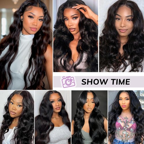Looxey 6x5 Lace Front Wig Human Hair Wig for Women 210% Density Body Wave Wear and Go Glueless Wigs Pre Plucked Pre Cut Lace Wigs Pre Bleached Tiny Knots Wig 22 Inch