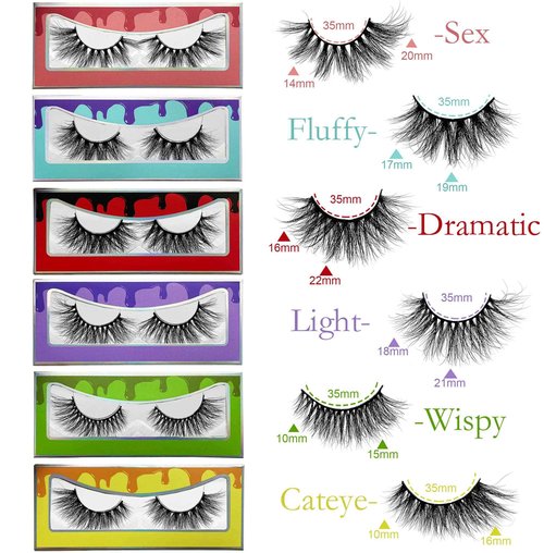 Mink Lashes Bulk Ninglash 30 Pack 6 Styles Eyelashes, 15-22mm Real Mink EyeLashes, Thick HandMade Full Strip Lashes, Crueltyl Free Fluffy Lash, 30 Pairs 5D Mink Lashes wholesale
