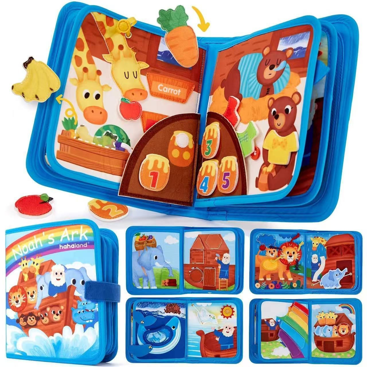Montessori Felt Busy Board Educational Toy for Kids - Multiple Variants