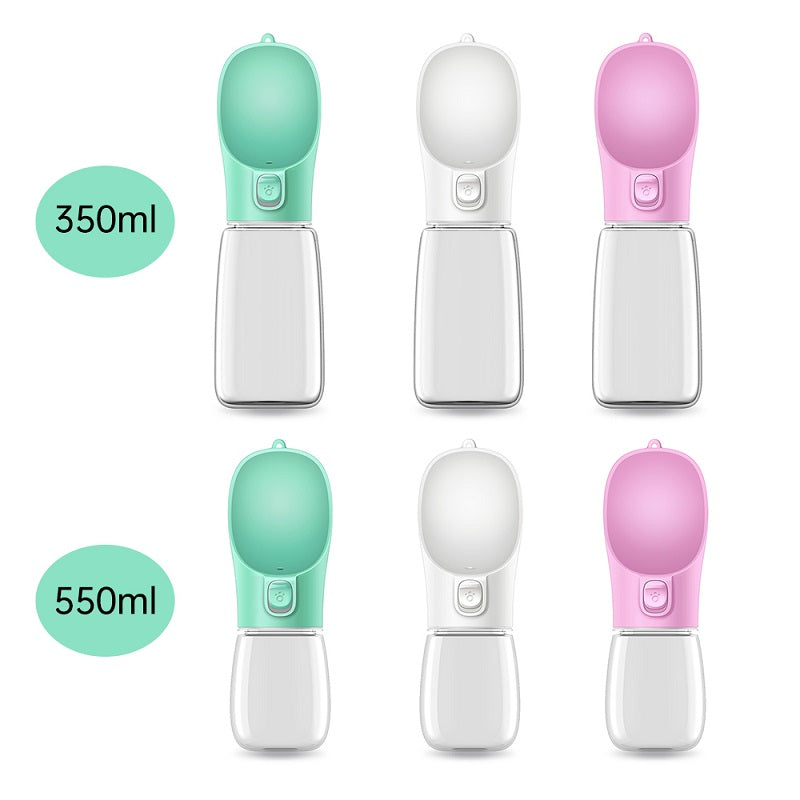 Portable Pet Water Cup with Button Dispenser - Travel Drinking Bottle