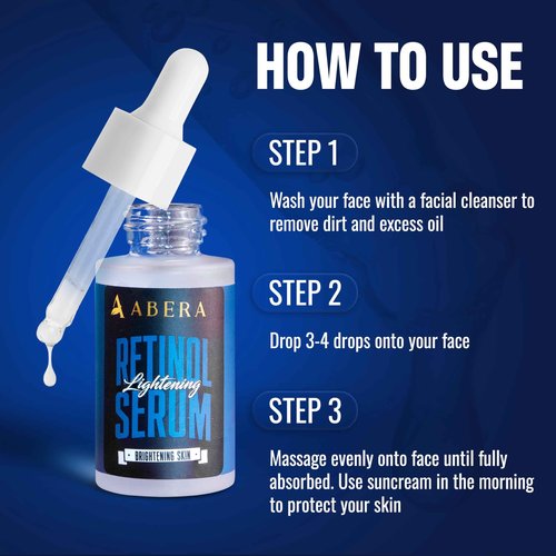 Abera Men Retinol Serum, Reduces Dark Spots, Melasma, Wrinkle & Eye Bag, Hydrating and Smoothing Formula for Men with Niacinamide 5% & Retinyl, Anti-Aging Effect (Set 2 + Gift)