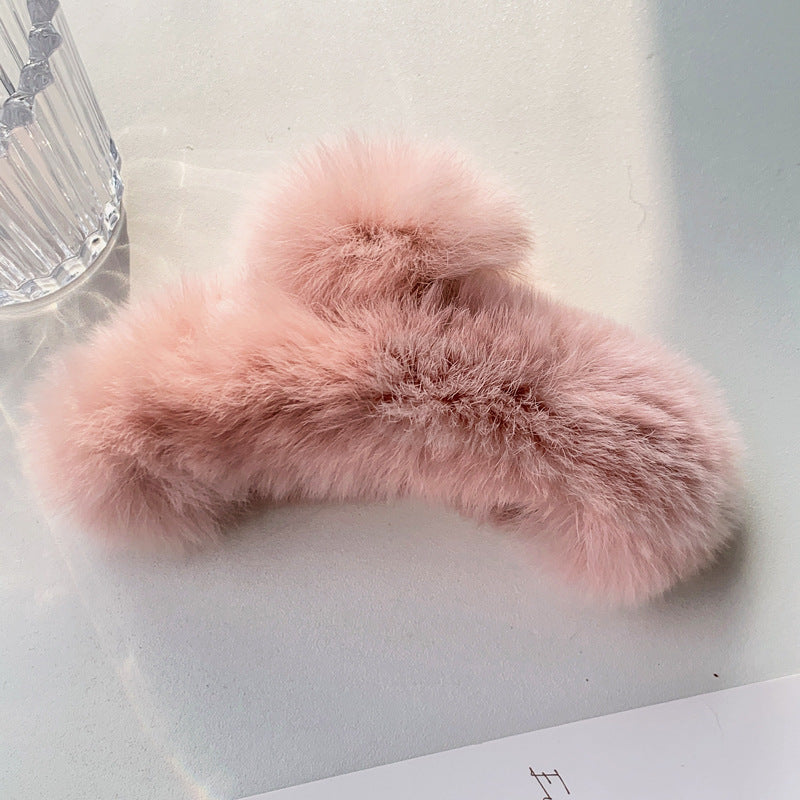 Plush Rabbit Hair Clip - Large