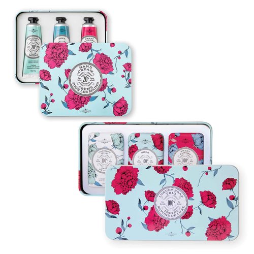 La Chatelaine Aqua Hand Cream Trio and Luxury Soap Trio Gift Sets l Made in France | Plant-Based | Enriched with Organic Shea Butter (Coconut Milk, Shea, Sweet Almond)