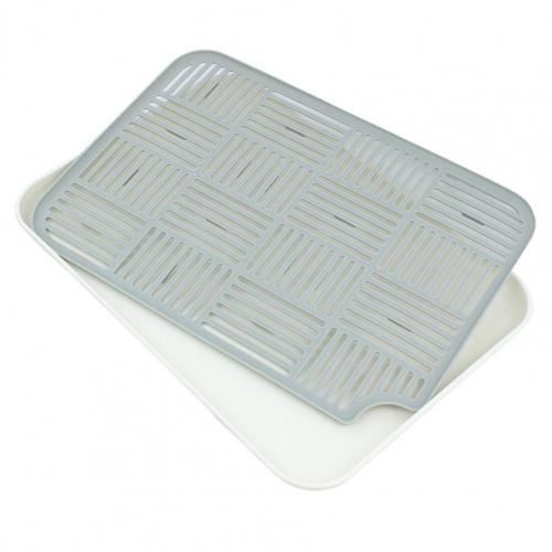 Double-Layer Portable Fruit Tray with Removable Grid for Kitchen and Dining