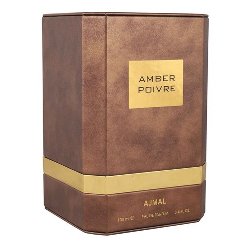 Ajmal Amber Poivre Eau De Parfum For Men & Women 3.4 Oz / 100 ML - Long Lasting Fresh Spicy Fragrance - Made In Dubai
