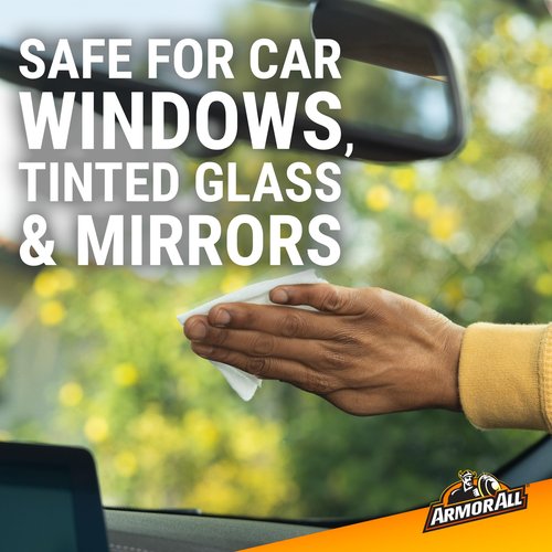 Armor All Car Glass Wipes by Armor All, Auto Glass Cleaner for Film and Grime, 90 Count