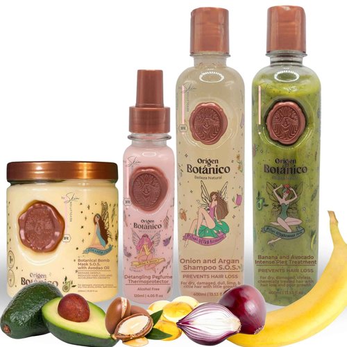 Ritual Botánico Keratina Orgánica | Treatment to Straighten, Repair and Relax Hair | All Natural, Organic & Vegan Ingredients | Product of Colombia | 4 Piece Kit