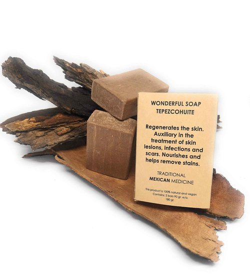 KNatural Tepezcohuite Soap Skin Care An Aclarant and Regenerater Made In Mexico