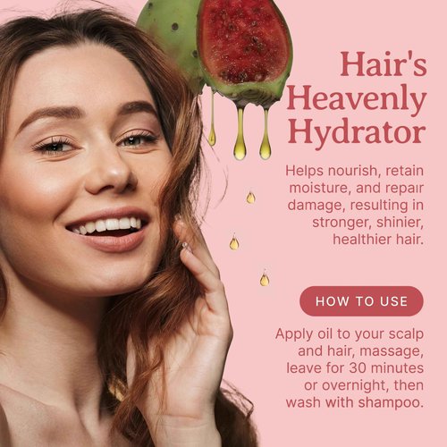 Bella Terra Oils - Prickly Pear Oil 16 oz - Nourish with Barbary Fig Elixir, Abundant in Phenolic Compounds & Amino Acids, A Treasure for Luminous Skin