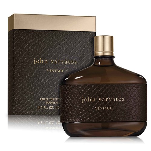 John Varvatos Men's Cologne, Vintage Eau de Toilette EDT Spray, Aromatic Chypre Scent with Notes of Quince Paste, Patchouli & Tobacco Leaf, 4.2 fl oz