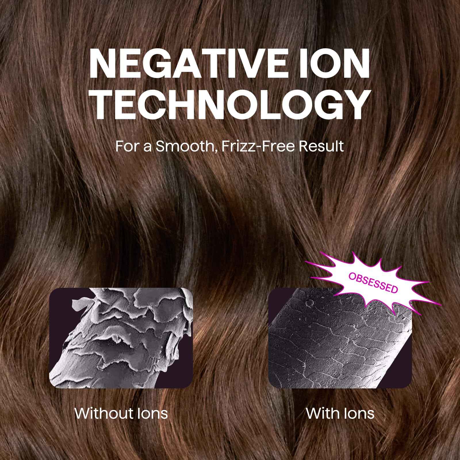 Hair Dryer, Wavytalk Turblow Pro Fast Drying Blow Dryer with Diffuser, High Speed Hair Dryer with 110,000 RPM, Pro Negative Ions for Reduces Damage, Frizz Smoothing, 3 Speeds & 3 Temps, Pink