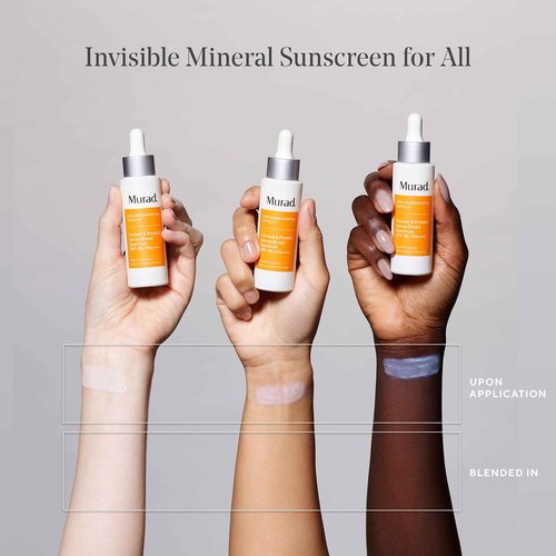 Murad Correct & Protect Broad Spectrum SPF 45 – 100% Mineral Sunscreen with Carotenoid Technology and Beet Root for Brightening, Blue Light Defense, and Even Skin Tone – 1.0 Fl Oz