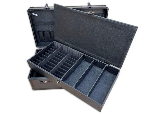 NNITEK Big space barber box double layer barber case black color……