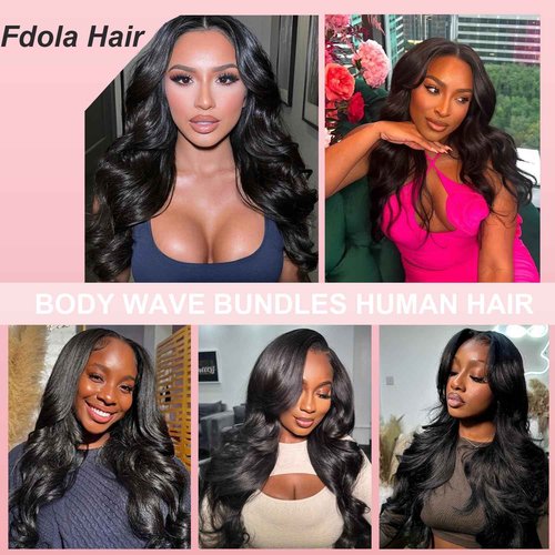 12A Human Hair Bundles 3 Bundles with Closure 14 16 18+12 Inch Body Wave Bundle Human Hair with 5x5 Closure 100% Brazilian Virgin Quick Weave Natural Black