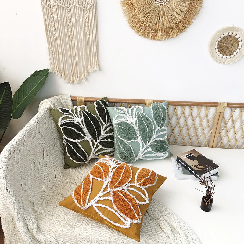 Bohemian Minimalist Tufted Pillow 45x45cm - Home Textile Decor