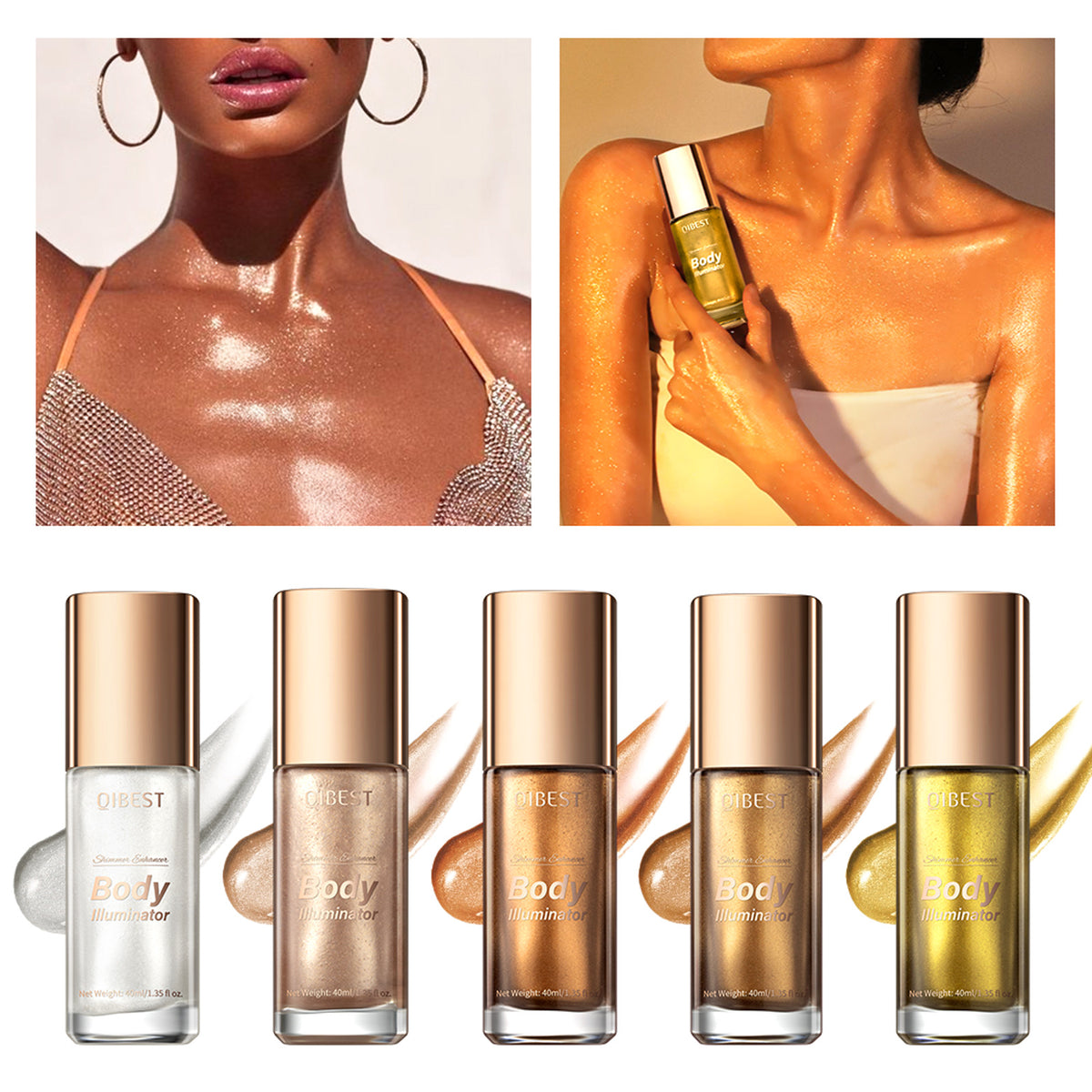Body Shimmer Oil Highlight Eye Brightener