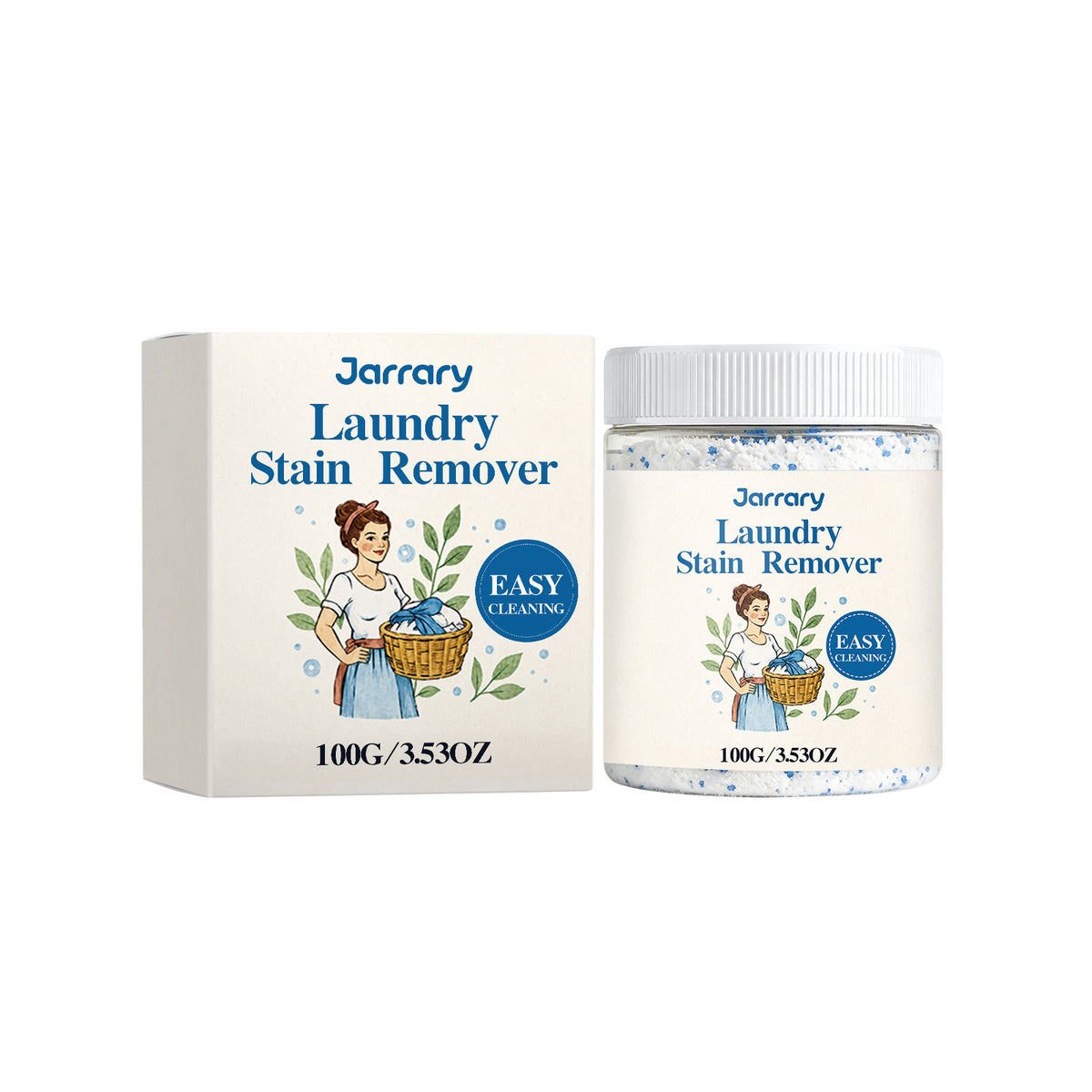 Laundry Stain Remover Powder - 100g Fabric & Clothing Spot Treatment