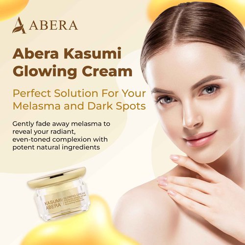 ABERA Kasumi Face Cream, Hydrating Treatment for Face, Smooth Enhancer, Extensive Moisturizer (0.7 Oz Per Item) (2 Box)