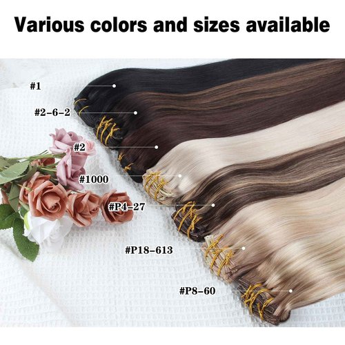 ABH AMAZINGBEAUTY HAIR Clip in Hair Extensions Human Hair Straight Clip in Extensions Full Head Clip in Remy Human Hair Clip ins Jet Black Color #1 Reusable Invisible 8Pcs 20 Inch 120 Grams