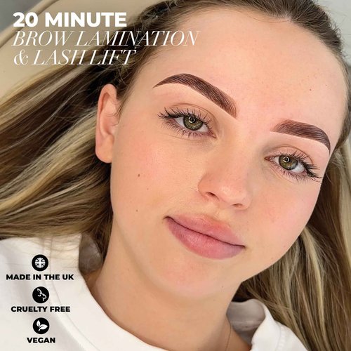 One V Salon Essential Lash Lift & Brow Lamination Professional Kit – Instant Lift for Lashes & Brows – Vegan, Long-Lasting, Lash and Brow Lift Kit with Sachets, Tools (Multicolor-3)