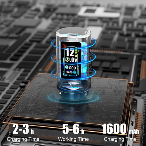 Tattoo Gun Kit for Professionals, Wireless Tattoo Pen Machine Set with 7 Strokes Length, 2pcs 1,600 mAh Battery for Artists Tattoos Supply (black-machine)