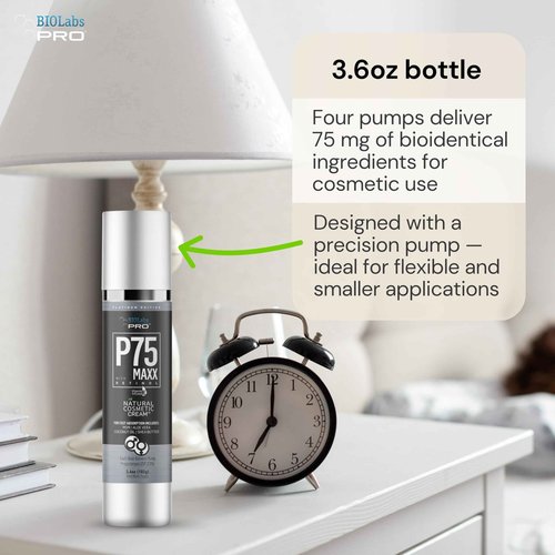 BIOLABS PRO Progest Cream P75 Maxx 6000mg Progest per Bottle - Three Month Supply - 3.6oz