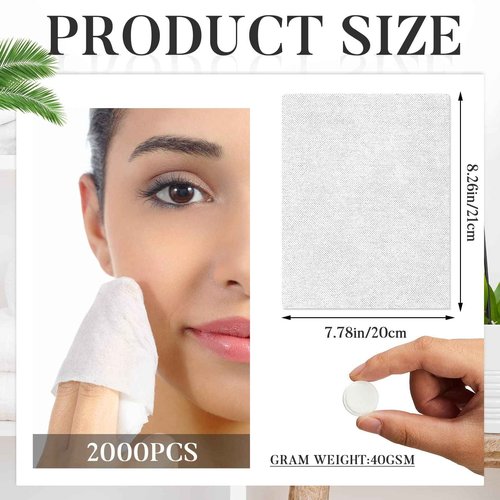 Juexica 2000 Pcs Disposable Portable Compression Travel Towel Cotton Face Washcloth for Travel, Home, Camping and Other Outdoor Activities