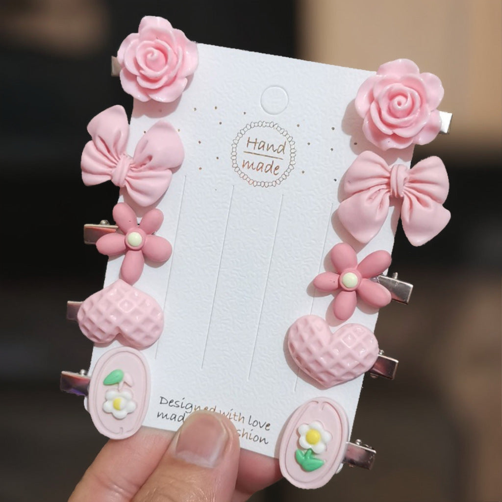 Mini Food Clip Set - Simulation Rice, Eggs, Corn, Melon Seeds, Cute Food Accessories