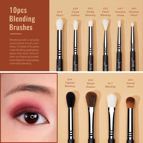 Jessup Makeup Brushes T336 with Professional Eye Brush Set T341