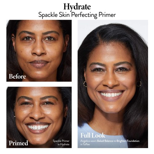 LAURA GELLER NEW YORK Hydration Heroes Kit: Spackle Primer, Hydrate + Jelly Balm Tinted Lip Balm, In the Buff + Serum Blush Cheek Tint (Just Peachy Lip Balm + Poppy Peach Blush)