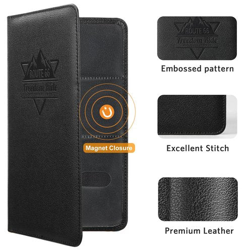 CoBak Car Registration and Insurance Holder - Vehicle Glove Box Car Organizer,Auto Truck Comparment Accessories Case with Magnetic Closure for Driver License,Cards