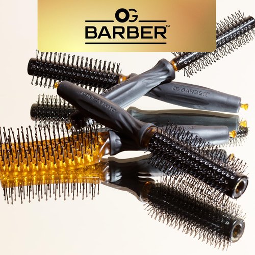 Olivia Garden OG Barber contains 4 styling brushes, ideal for men grooming