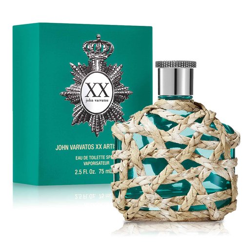 John Varvatos Men's Cologne, XX Artisan Teal Eau de Toilette EDT Spray, Aquatic Scent with Notes of Rosemary, Mineral Driftwood and Baie Rose, 2.5 fl. oz
