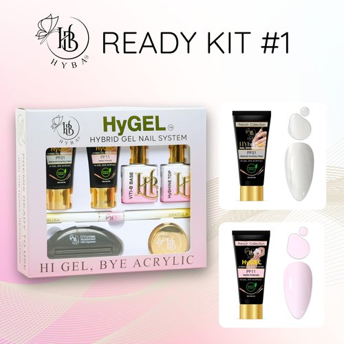 Ready Hybrid Gel Nail Starter Kit for Nails - All-in-One - HYGEL Collection #1