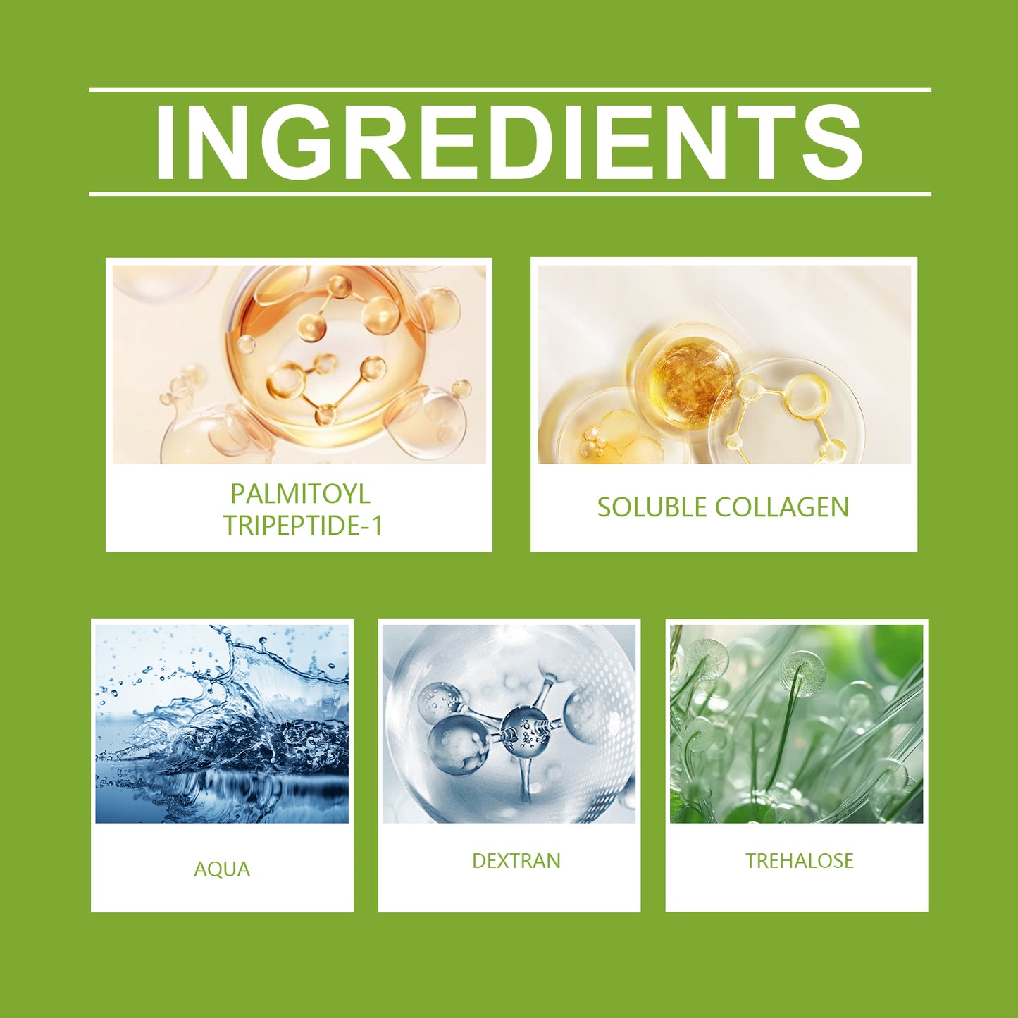 Hydrating Anti-Aging Facial Serum with Glucan and Trehalose