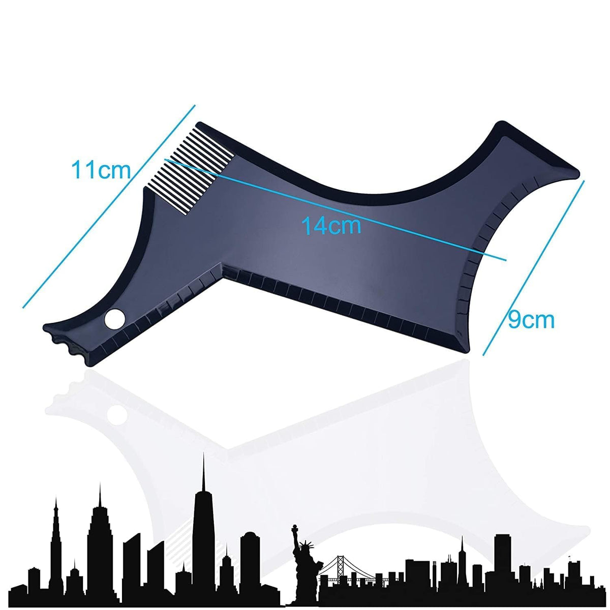 Beard Shaping Tool Set With Template, Edger & Comb