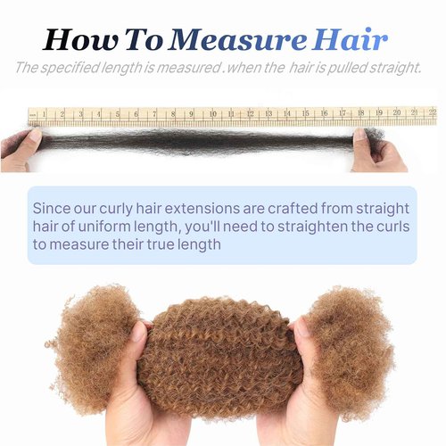 afro kinkys bulk human hair 8-28 inch afro kinky bulk 100% human hair for dreadlock extensions repair loc making twists (30#, 16inch(Pack of 2))