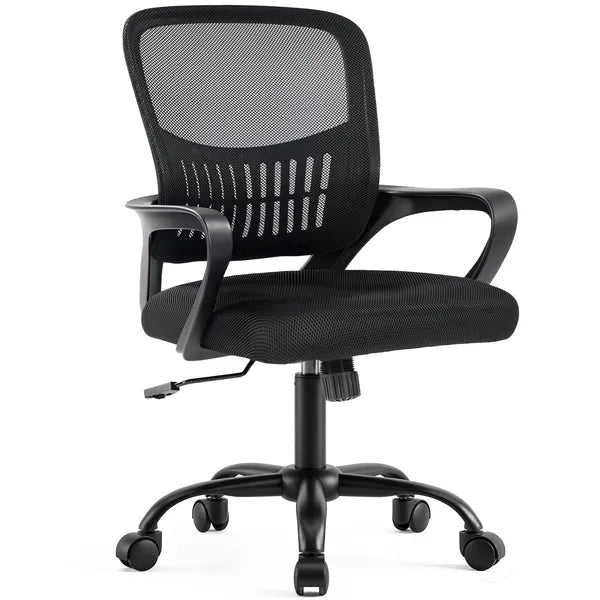 Ergonomic Adjustable Rotating Computer Desk Chair with Armrests