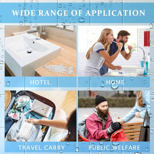 Tioncy 500 Pack Prepasted Disposable Toothbrushes Individual Wrapped Toothbrushes Soft Bristle Travel Toothbrush Single Use Wrapped for Hotel, Camp, Travel and Gift for The Homeless