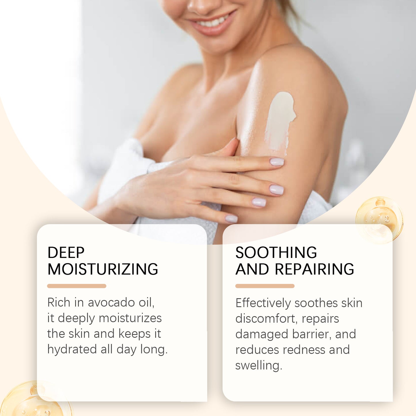 Moisturizing Tallow Body Cream with Avocado Oil & Vitamin D