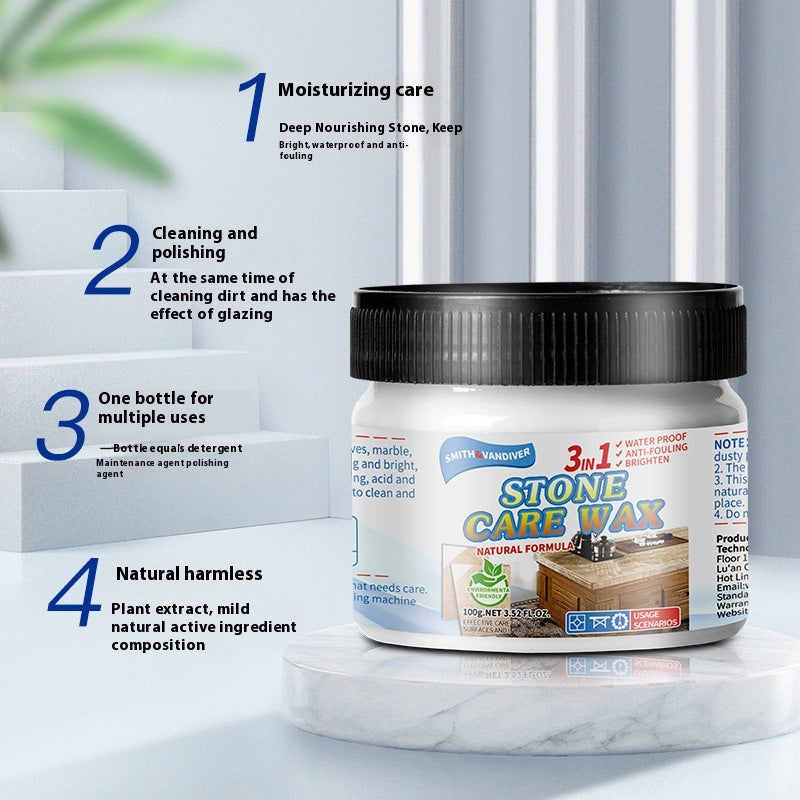 Marble Stone Maintenance Wax - 100g Marble Polishing & Care
