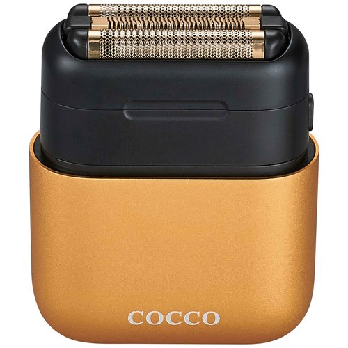 COCCO IMPACTO Shaver, Hygienic Gold Foil Triple Blade, White, Wet & Dry Use, Magnetic Replaceable Head, Intelligent Accelerator, 90 Min Run Time (Gold)