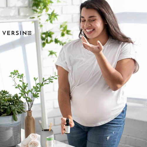 Versine Gentle Actives Serum for Face | Acne Prone Skin | Pregnancy Safe with Azelaic Acid, Vitamin C, Squalane, Niacinamide, Hyaluronic Acid | Moisturizer, Anti Aging and Brightening | 1Fl Oz